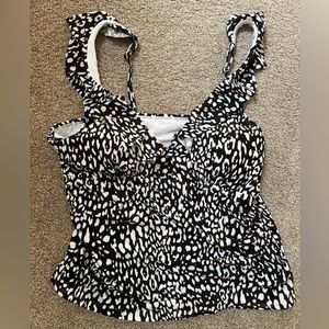 Ibiza Tankini 3X animal print swim